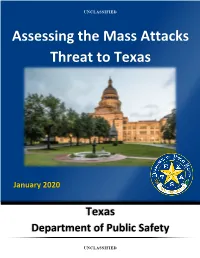 Assessing the Mass Attacks Threat to Texas