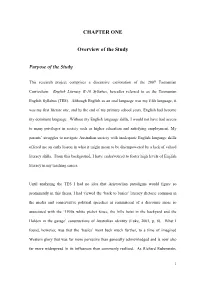 CHAPTER ONE Overview of the Study