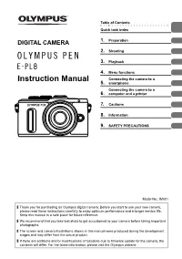 E-PL8 Instruction Manual