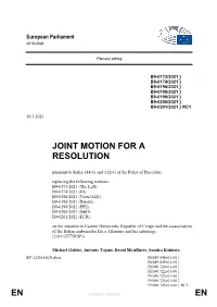 En En Joint Motion for a Resolution