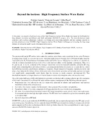 High Frequency Surface Wave Radar