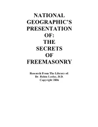 National Geographic's Presentation Of: The