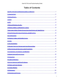 Opengl FAQ and Troubleshooting Guide