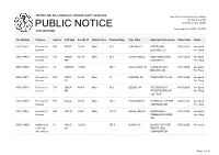 Public Notice &gt;&gt; Licensing and Management System Admin &gt;&gt;