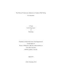 The Effects of Testosterone Indicators on Consumer Risk-Taking