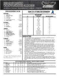 2018-19 Liu Brooklyn Women's Basketball Game Notes
