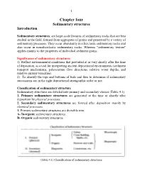 Chapter Four Sedimentary Structures Introduction