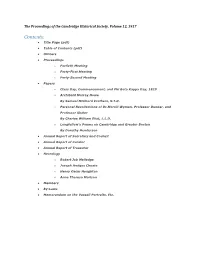 Proceedings Volume 12 – 1917 [PDF]