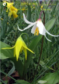 Srgc Bulb Log Diary