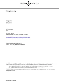 Tilburg University Vengeance Elshout, M