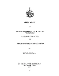 A Brief Report of the Business