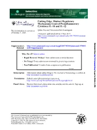 Distinct Regulatory Mechanisms Control Proinflammatory Cytokines IL-18 and IL-1Β