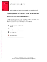 Spatial Patterns of Frequent Floods in Switzerland