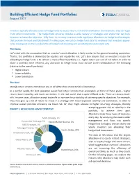 Building Efficient Hedge Fund Portfolios August 2017