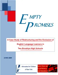 Empty Promises 6-15-09