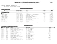EXPENDITURE REPORT Page:1 April 1, 2020 to September 30, 2020 SENATOR JOSEPH P