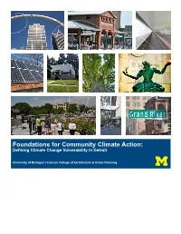 Foundations for Community Climate Action: Defining Climate Change Vulnerability in Detroit