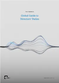 Global Guide to Directors' Duties