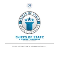 Information As of 7 January 2014 Has Been Used in Preparation of This Directory