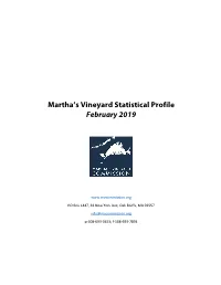 Martha's Vineyard Statistical Profile February 2019
