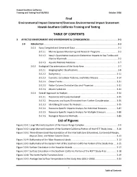 Section 3.0 Affected Environment and Environmental
