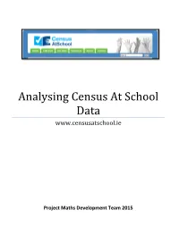 Analysing Census at School Data