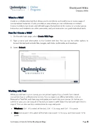 Blackboard Wiki Guide