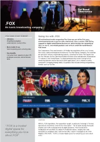 FOX CASE STUDY in BRIEF Going Live with .FOX
