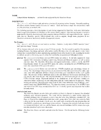 Freebsd File Formats Manual Libarchive-Formats (5)