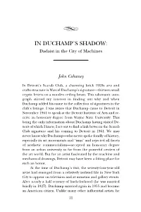 In Duchamp's Shadow : Dadaist in the City of Machines