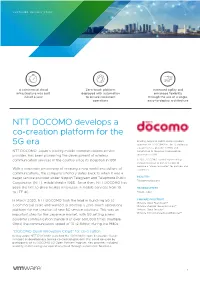 NTT DOCOMO Develops a Co-Creation Platform for The