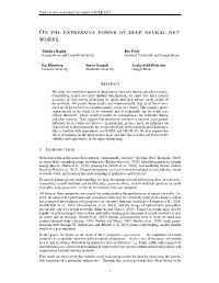 On the Expressive Power of Deep Neural