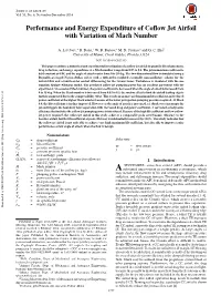 Performance and Energy Expenditure of Coflow Jet Airfoil with Variation of Mach Number