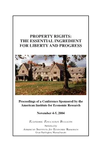 The Essential Ingredient for Liberty and Progress