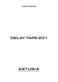 User Manual Delay Tape-201