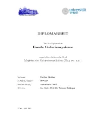 Diplomarbeit Fossile Galaxiensysteme