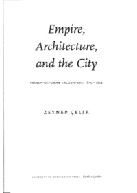 Empire, Architecture, and the City