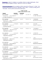 Hearing Dates Are Subject to Continuance Or Cancellation