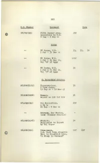 Joel Document Fifth Panzer Ar.My, Appendices to WD 9