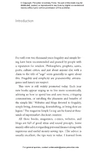 The Wisdom of Frugality