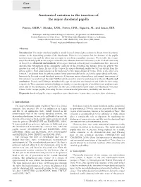 Anatomical Variation in the Insertion of the Major Duodenal Papilla