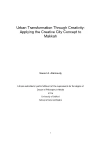 Applying the Creative City Concept to Makkah