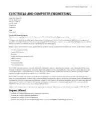Electrical and Computer Engineering 1