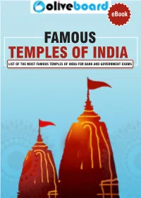 List of Famous Temples in India.Cdr