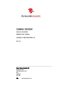 Planning Statement Mixed Use Development