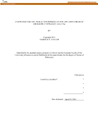 PUBLIC and PERSONA in the LIFE and CAREER of SIR ROGER L'estrange, 1616-1704 by Copyright 2011 DARRICK