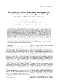 Re-Evaluation of the Activity of the Thoen Fault in the Lampang Basin, Northern Thailand, Based on Geomorphology and Geochronology