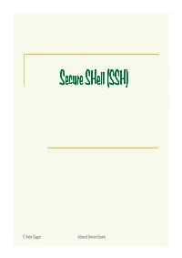 Secure Shell (SSH)