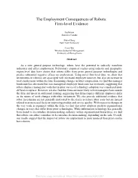 The Employment Consequences of Robots: Firm-Level Evidence