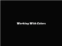 Working with Colors